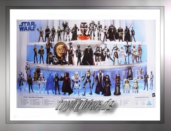 Hasbro Figuren Poster mit allen 2008er The Legacy Collection Fig